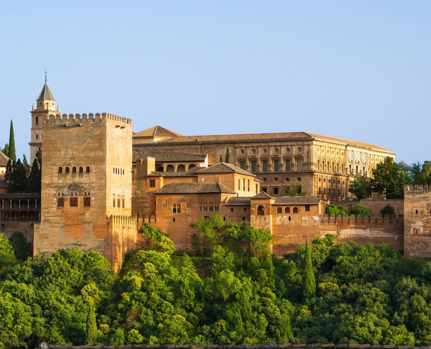 Blick auf die Alhambra in Granada Spanien
