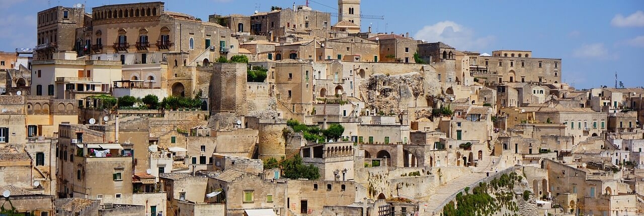Felsenstadt Matera in der Region Basilicata in Italien