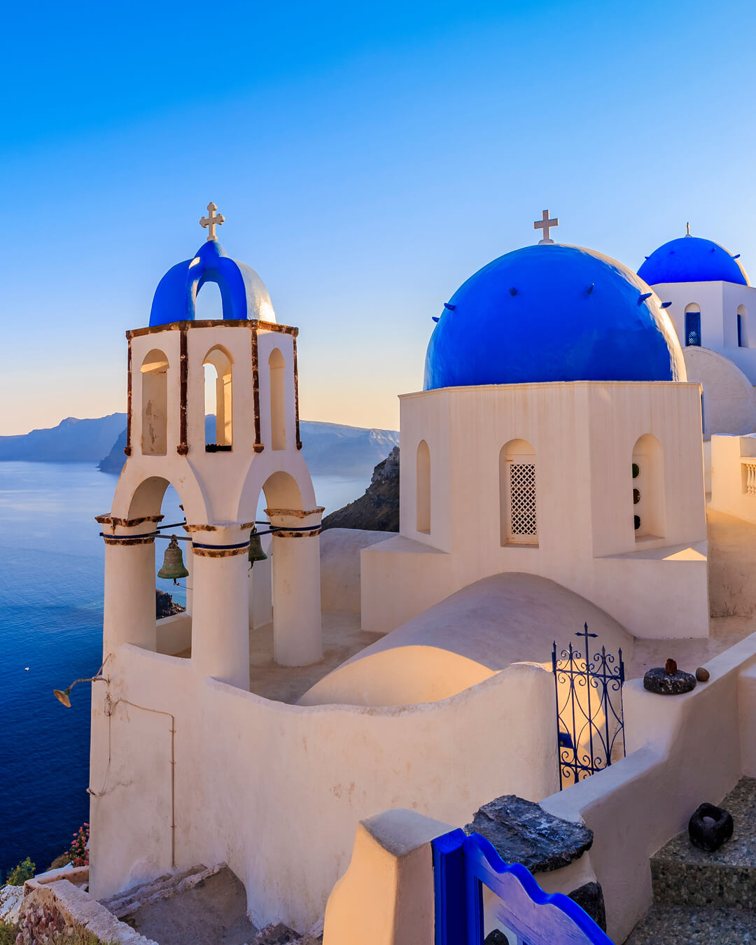 Abendstimmung auf Santorin Griechenland buchbar bei Olivers Touristik World