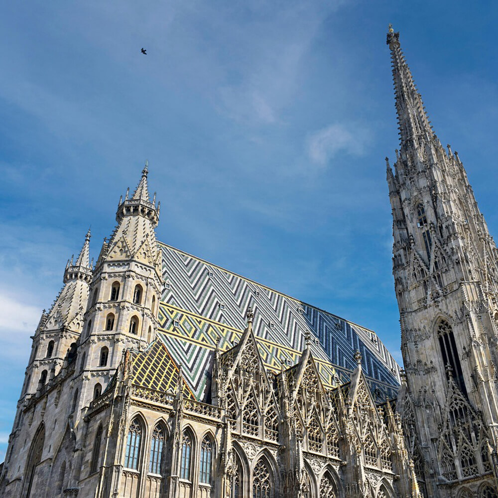 Blick auf den Stephansdorm in Wien