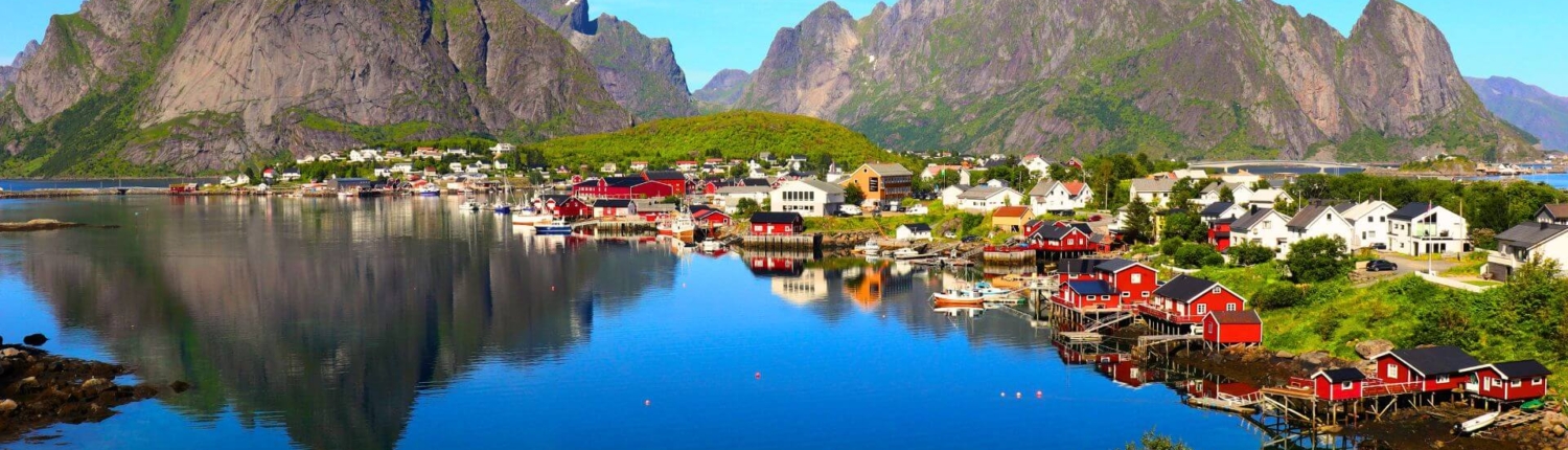 typische Fjord Landschaft in Norwegen
