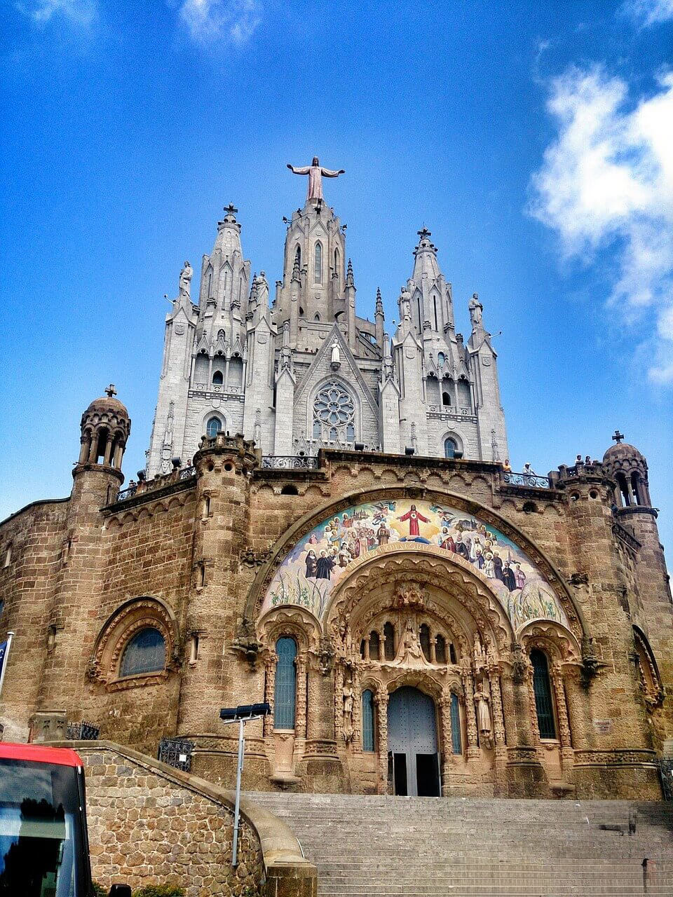 Blick auf die Kathedrale von Barcelona